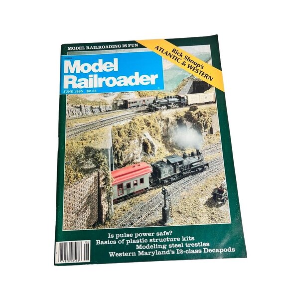 Vintage Model Railroader Magazines 1985 Lot of 8 Issues Trains - Picture 10 of 16